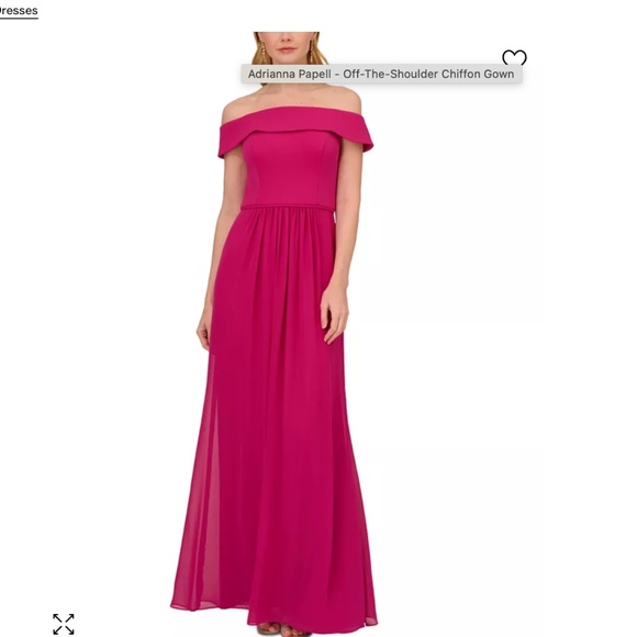 Adrianna Papell Hot Pink/Raspberry Formal Dress